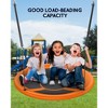 Mastgoal Sturdy & Comfortable 43 Inch Saucer Tree Swing Flying Indoor Outdoor Play Set Swing for Kids - 4 of 4