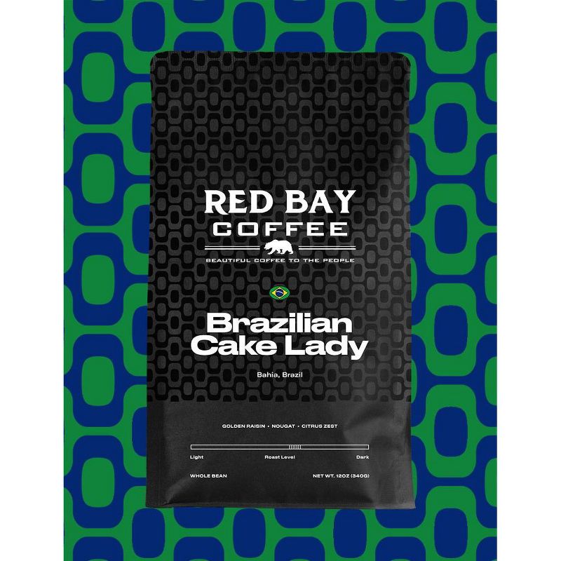Red Bay Coffee Brazilian Cake Lady Medium Roast Coffee - 12oz, 4 of 5
