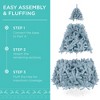 Best Choice Products Pre-Lit Ice Blue Christmas Tree, Artificial Full Holiday Decoration w/ Incandescent Lights - 4 of 4
