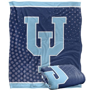 Upper Iowa University Logo Dots Silky Touch Blanket White 50x60 - 1 of 4