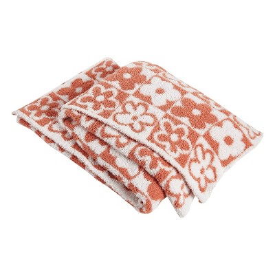 Teen Flower Throw Blanket Peach - Makers Collective