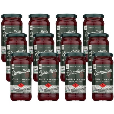 Bionaturae Organic Sour Cherry Fruit Spread - Case of 12/9 oz