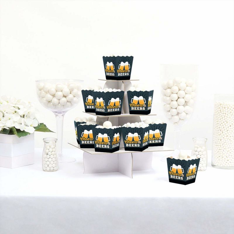 Big Dot of Happiness Cheers and Beers Happy Birthday - Party Mini Favor Boxes - Birthday Party Treat Candy Boxes - Set of 12, 3 of 6