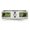 Chisel Stainless Steel Polished Camouflage .03 Carat Diamond 8mm Band Ring - 4 of 4