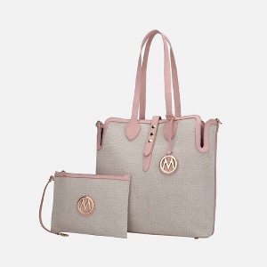 MKF Collection Juliana Oversize Vegan Leather Tote Bag and Wristlet by Mia K - 1 of 4