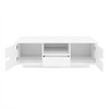 Sapphtopaz Modern Coffee Table with Storage Cabinet & Drawer High Glossy Coffee Bar with 16 Color LED Rectangle Center Table for Living Room - 4 of 4