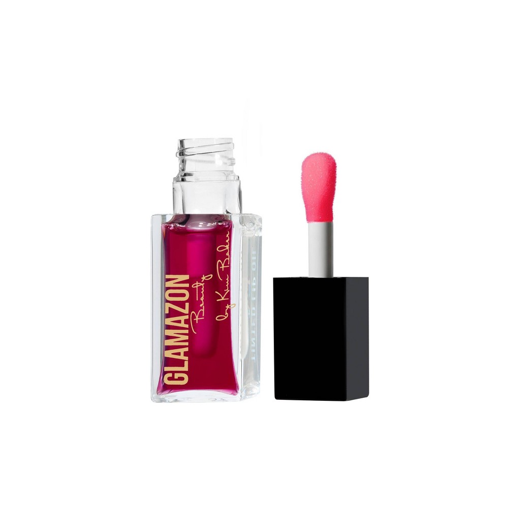 Glamazon Beauty Tinted Lip Oil Repair Mask - Berry Cute - 0.17oz - Beauty Studio