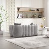 Chic Crate-Square Bean Bag Recliner Sofa – High-Resilience Foam Core for 2 Adults, Multi-Use Lounge Chair - 3 of 4