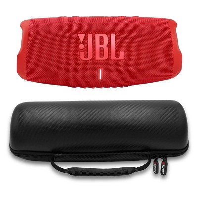 JBL Charge 5 Waterproof Portable Bluetooth Speaker with gSport Carbon Fiber Case