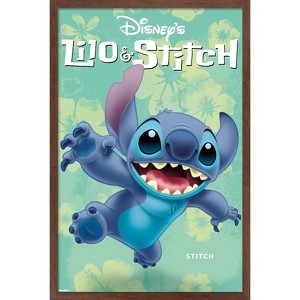 Trends International Disney Lilo and Stitch - Tropical Feature Framed Wall Poster Prints - 1 of 4