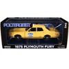 1975 Plymouth Fury Taxi "Crescent Cab Co." Yellow "Poltergeist" (1982) Movie "Hollywood" 1/24 Die Cast Model Car by Greenlight - 3 of 3
