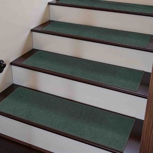 BAGOKIE 15PCS Non-Slip Carpet Stair Treads 8"x30" Mats Indoor for Wooden Steps - 1 of 4