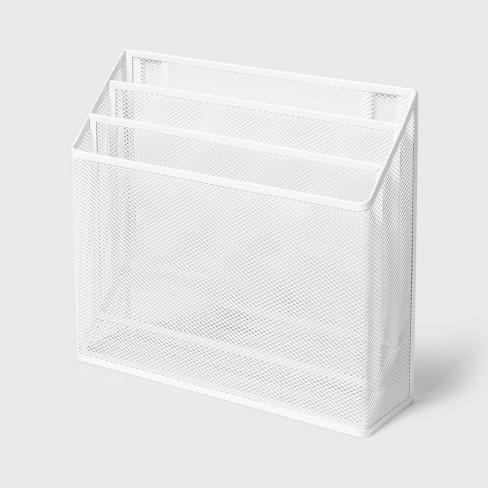 Mesh Hanging File Sorter With Keyholes White - Brightroom™ : Target