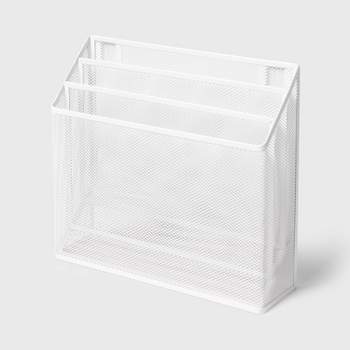 Mesh Hanging File Sorter with Keyholes White - Brightroom™