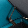 Hayes Faux Leather Armed Storage Ottoman Bench Teal - Christopher Knight Home: Elegant Settee with Pressure Hinges - 4 of 4