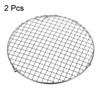 Unique Bargains Stainless Steel Round Cross Wire Barbecue Grill with Legs - 3 of 4