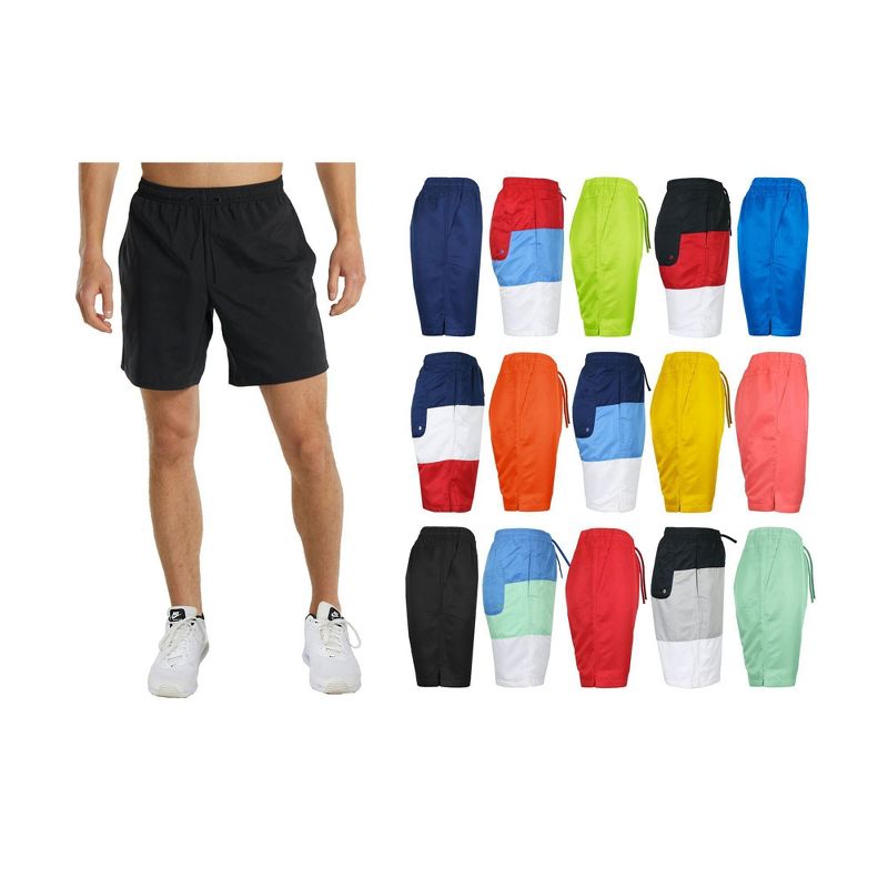 Galaxy By Harvic Menâ€™s Dry Tech Active Workout Training Running Performance Shorts, 3 of 4