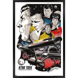 Trends International Star Trek: Universe - Joshua Budich Illustration Framed Wall Poster Prints - 1 of 4