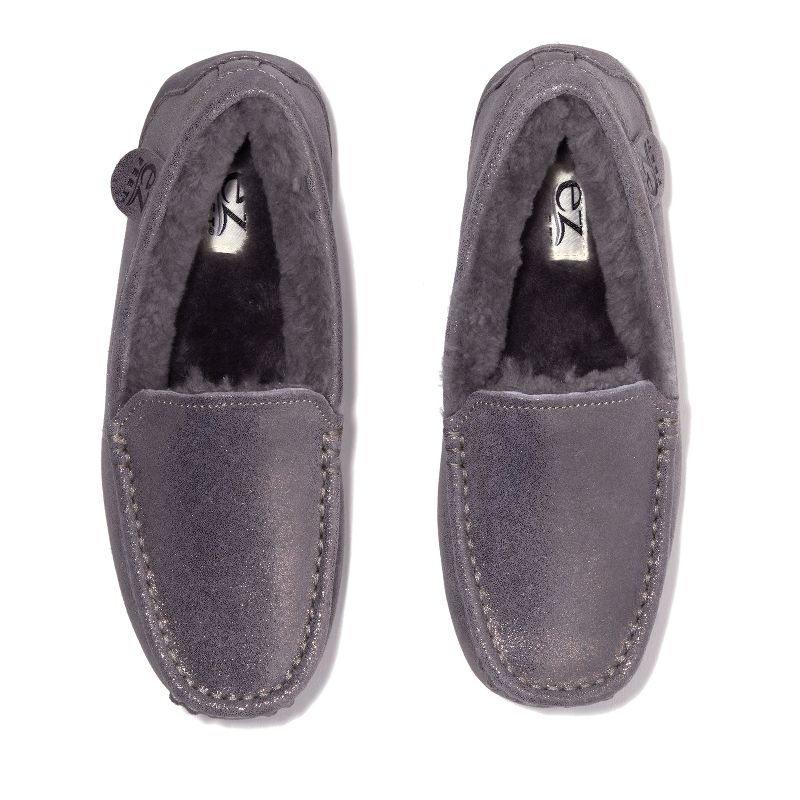 EZ Feet Women's Genuine Suede Moccasin Slipper, 4 of 6