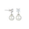 Guili Gv Sterling Silver Drop Earrings with Colored Pearls in Gold, Rose Gold, or White – Stylish Jewelry with Timeless Luxury for Any Occasion - 2 of 3