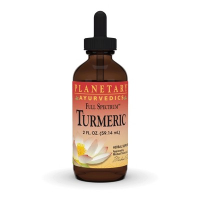 Turmeric Liquid Full Spectrum Ayurvedic by Planetary Herbals  -  2 oz Liquid