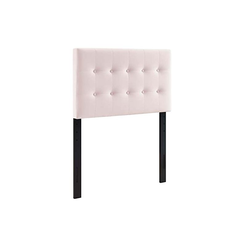 Modway Emily Twin Biscuit Tufted Performance Velvet Headboard, Pink, 1 of 2