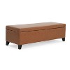 NicBex 50.25 Inch Storage Ottoman Bench Modern Upholstered Bench with Wooden Legs, End of Bed Bench for Living Room, Bedroom, Entryway - 3 of 4