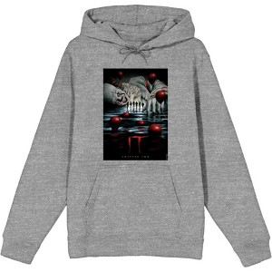 It Chapter 2 Pennywise Beckons Fan Poster Adult Long Sleeve Hoodie - 1 of 2