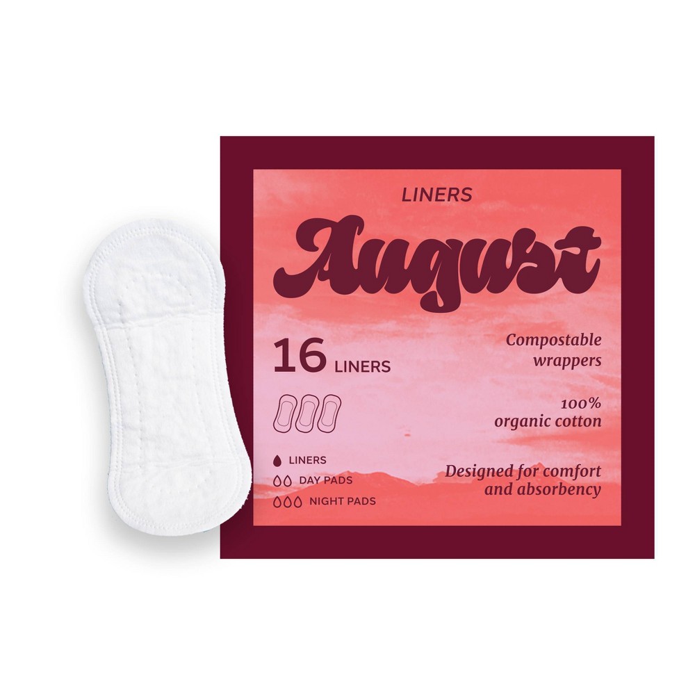 Its August Organic Panty Liners - 16pk