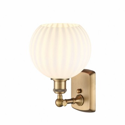 White Venetian - 1 Light Wall Sconce In Modern Style-11 Inches Tall and 8 Inches Wide