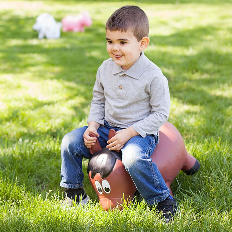Farm Hoppers Inflatable Bouncing Brown Horse, 3 of 4