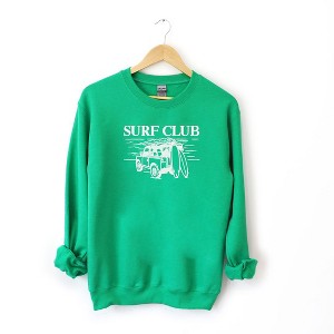 Simply Sage Market Women's Graphic Sweatshirt Embroidered Surf Club Jeep - 1 of 3