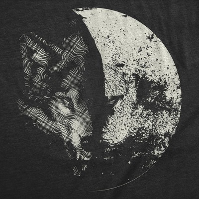 Мужские футболки Crazy Dog T-Shirts, Inc. Mens Funny T Shirts Wolf Moon Cool Space Graphic Tee for Men - Crazy Dog Men's T Shirt For Astronauts Black XXL — фото 2