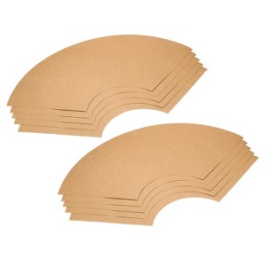 Unique Bargains Blank Arts Crafts DIY Painting Fan Shape Kraft Paper 30 Pcs - 1 of 4