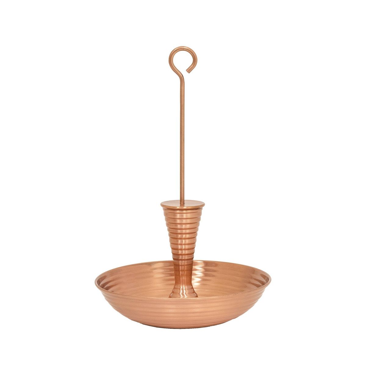 Achla Designs 14" Stylish Brass Hanging Droplet Birdbath Feeder - Copper