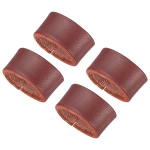 Unique Bargains Wear-Resistant Leather Belt Loop Keeper for Wide Straps Replacement 4 Pcs - 1 of 4