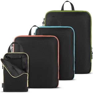 BLISSFORD Compression Packing Cubes Travel, Compression Bags, Packing Cubes for Carry-on Suitcases, Suitcase Organizer Bags Set, with Inside Pockets - 1 of 4