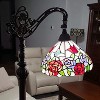 Amora Lighting Tiffany Style Roses Reading Floor Lamp 62" High - 2 of 3