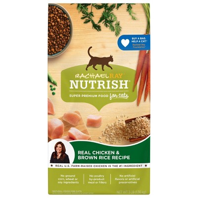 Rachael Ray Nutrish Real Chicken Brown Rice Recipe Adult Premium Dry Cat Food Target