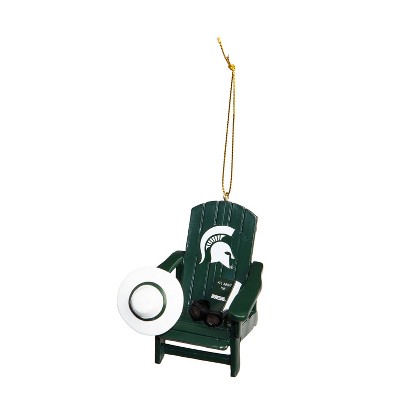 Evergreen Michigan State University Adirondack Ornament