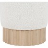 Meridian Furniture,Veranda Boucle Fabric Ottoman/Stool - 3 of 4