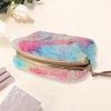 Unique Bargains Women Sequin Heart LOVE Makeup Bag Pink Blue Yellow 1 Pc - 2 of 3