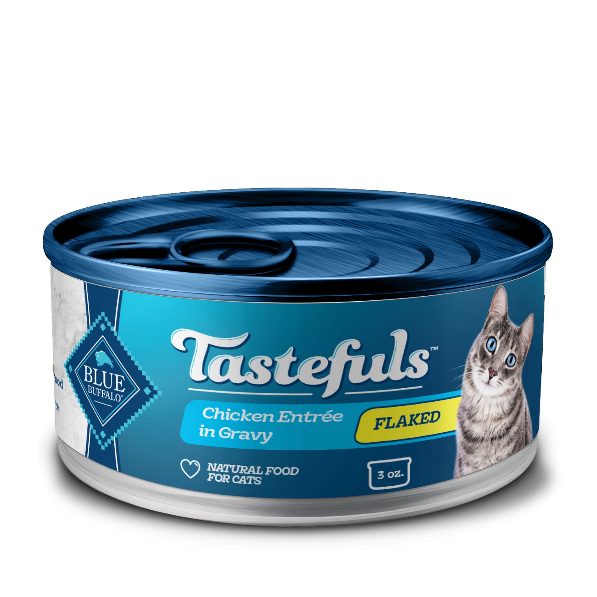 Blue Buffalo Tastefuls Adult Cat Chicken Entree in Gravy Flaked Wet Cat Food - 3oz