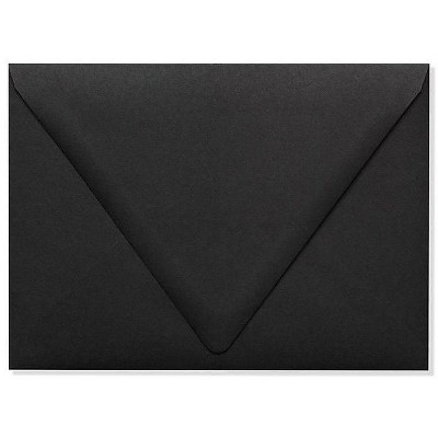 LUX A7 Contour Flap Envelopes 5 1/4 x 7 1/4 50/Box Midnight Black 1880-B-50