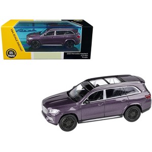 Mercedes-Maybach GLS 600 Purple Metallic with Sunroof 1/64 Diecast Model Car by Paragon Models - 1 of 3