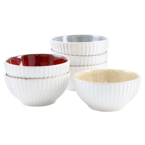 Bruntmor 8oz Porcelain Bowls For Ice Cream And Snacks, Set Of 6, Matte Black  : Target
