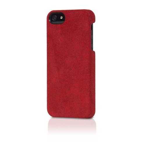 Original Alcantara Italian Design Suede Case For Iphone Se, 5/5s - Red Suede :