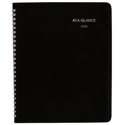 2022 Planner 7"x8.75" Monthly DayMinder Black - At-A-Glance