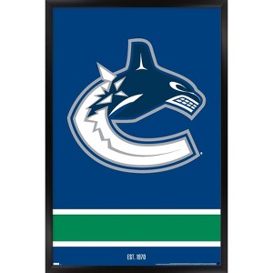 Trends International NHL Vancouver Canucks - Logo 21 Framed Wall Poster Prints - 1 of 4