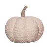 Transpac Polyester Plush Fuzzy Harvest Fall Pumpkin Decor Set of 3, 7.5 x 7.5 x 7.0 inch - 2 of 4